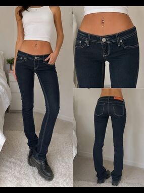 Dark wash ultra low rise Y2K, Mcbling Vibe jeggings by Brazil 💙